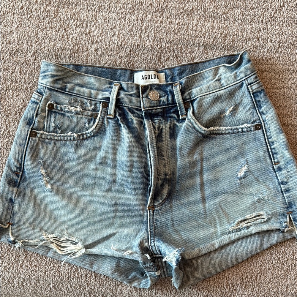 AGOLDE Jaden Denim Shorts - Picture 2 of 4